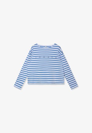 10DAYS, 10DAYS TOPS BOAT NECK TOP STRIPES - T-shirt à manches longues - white ultramarine