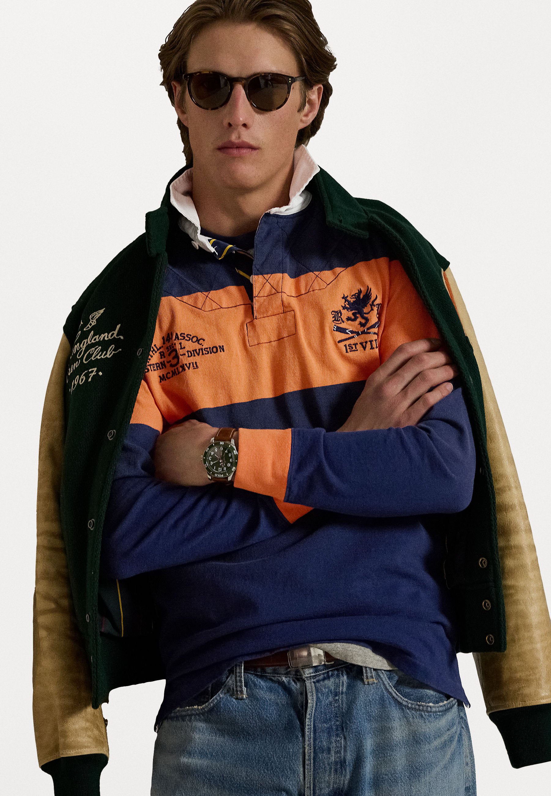 Polo Ralph Lauren CLASSIC FIT EMBROIDERED RUGBY SHIRT - Polo