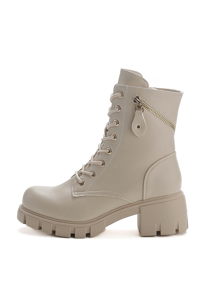 Elara Botines con plataforma - natur