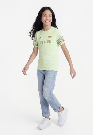 Nike Performance KYLIAN MBAPPE UNISEX - Sportiniai marškinėliai trumpomis rankovėmis - liquid lime/plum eclipse/black