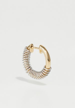 RAINBOW K VERSUS EARRING HOOP SMALL - Single earring - yellow gold-coloured