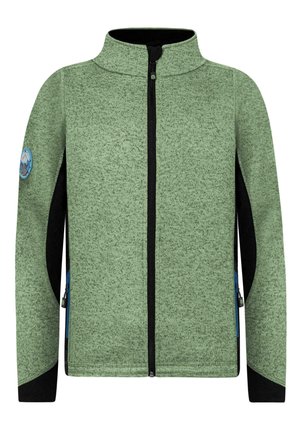 KNITTED JACKET STRICKJACKE FLEECEJACKE - Übergangsjacke - grün