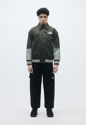 VARSITY - Páperová bunda - taupe green/white dune