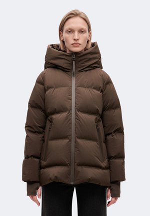 Marc O'Polo, OUTDOOR JACKETS WATERPROOF - Пухено палто - burnt coffee