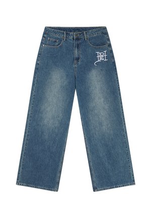 Ed Hardy, MENS GOTHIC CONTRAST CROSS XXTRA JEANS - Straight leg jeans - mid blue