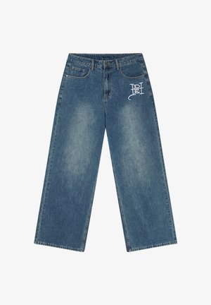 Ed Hardy, MENS GOTHIC CONTRAST CROSS XXTRA JEANS - Straight leg jeans - mid blue