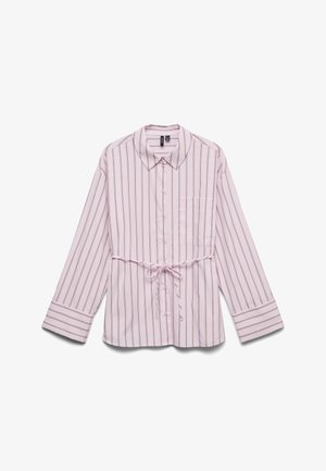 Vero Moda, VMGINA BELT - Skjortebluser - pink-a-boo/cocoa brown/snow white