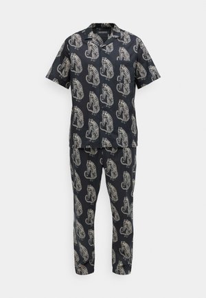 MENS CUBAN LONG  - Pidžaamad - black/cream