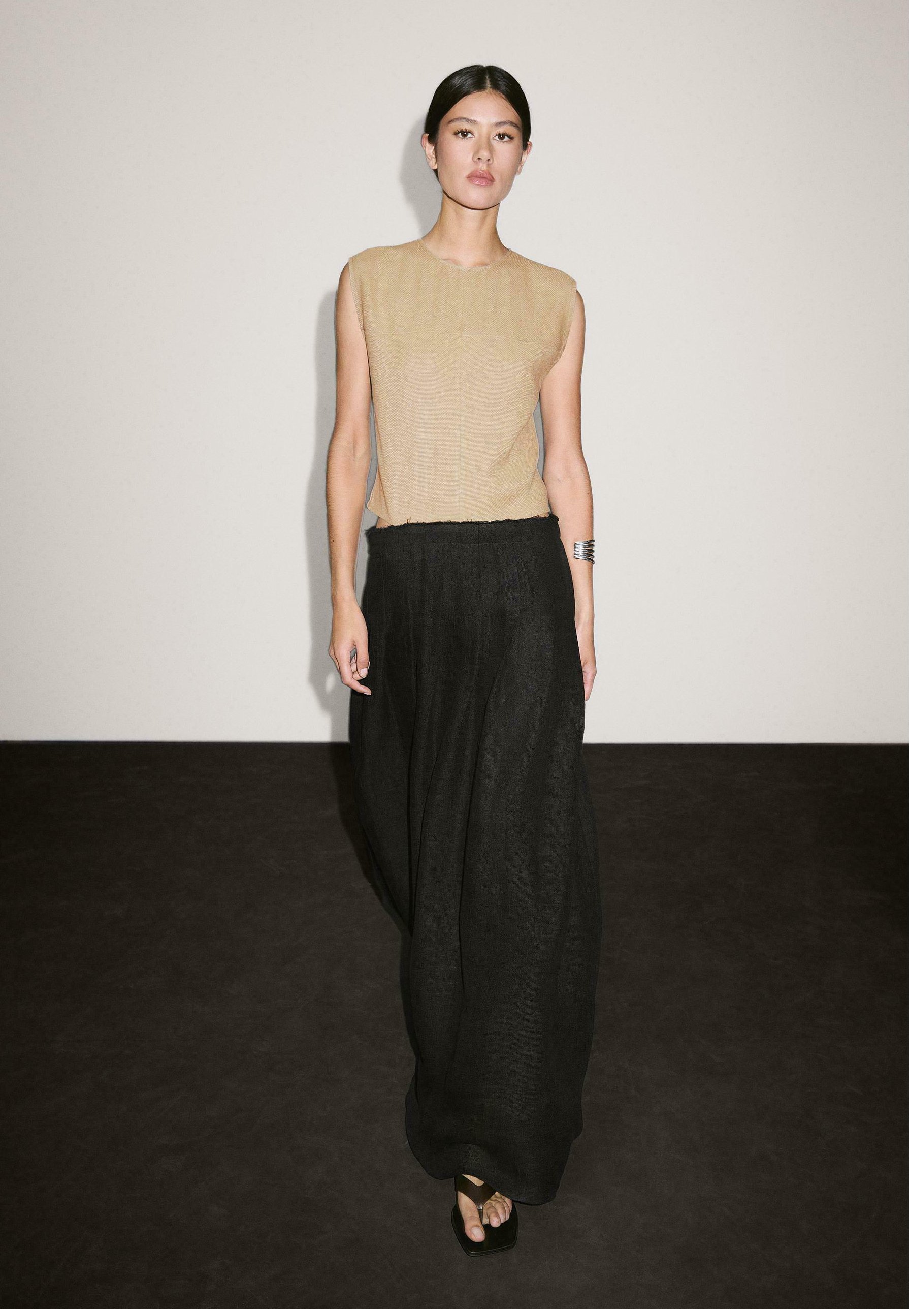 【Massimo Dutti】Contrast long dress with side slits 06619530800-o6.jpg?ts=