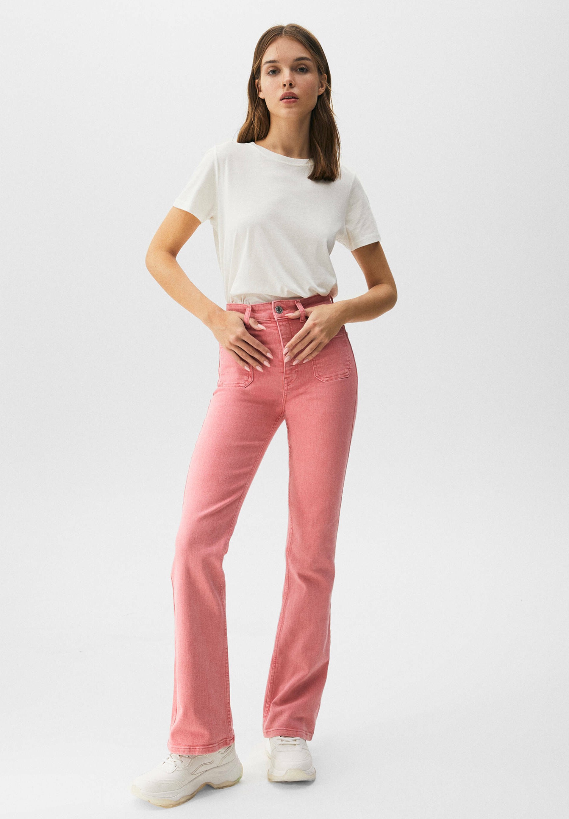 PULL\u0026BEAR Jeans bootcut - light pink/rosa - Zalando.it