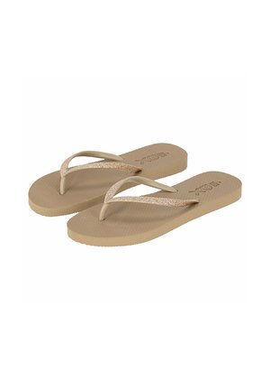 GLITTERS - Teenslippers - taupé