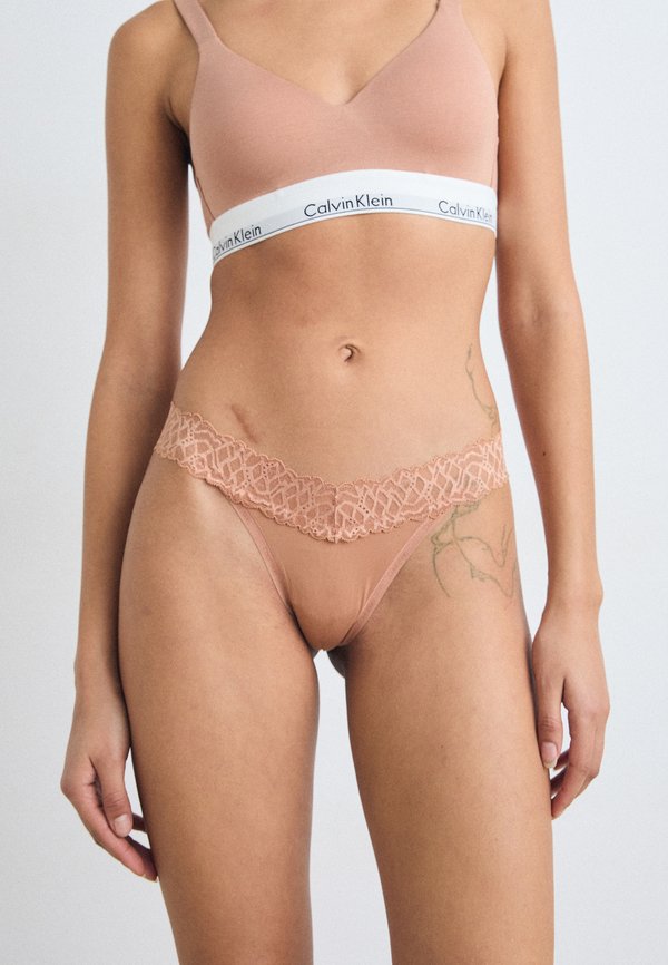 THONG CALVIN KLEIN ATTRACT - Thong - copper earth