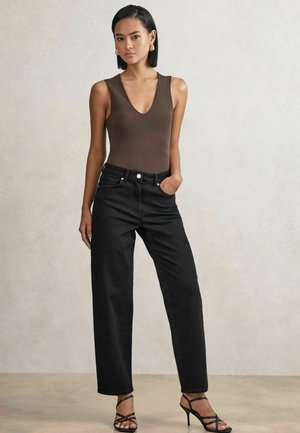 REGULAR FIT - SELIN MID RISE - Blugi drepți - black