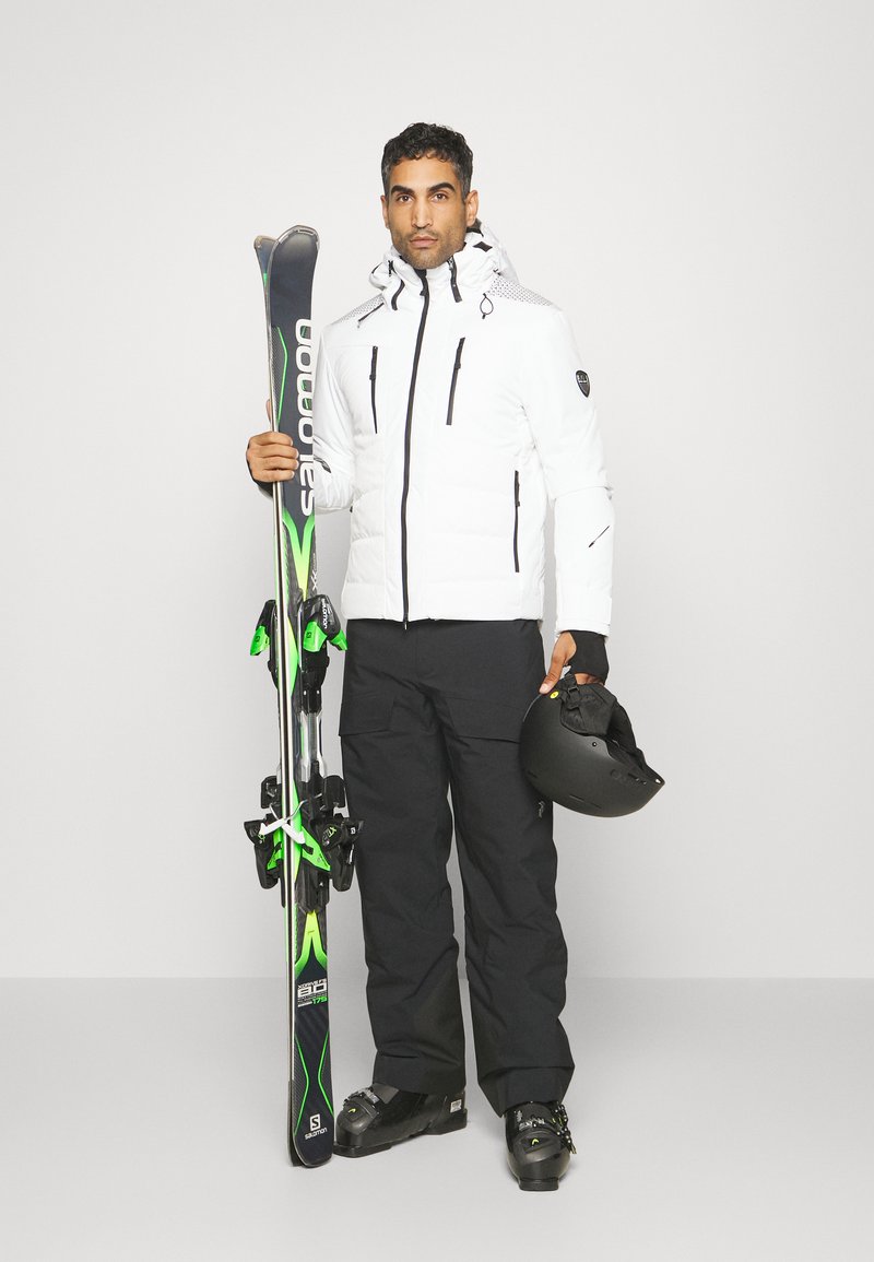 Emporio Armani Technical-fleece Ski Jacket Blancos Chaqueta De Ski