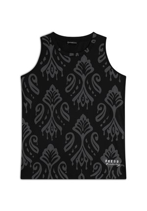 FLOREALE SVASATA LEGGERO - Top - allover ikat black