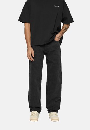 Relaxed fit jeans - black