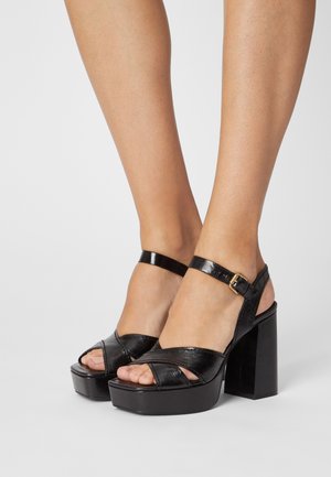 Minelli, Sandales à talons hauts - black