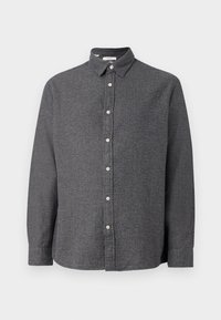 SLHREGNOAH BRUSHED TWIST - Majica - gray/black