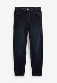 bonprix BARREL HIGH WAIST CROPPED Jeans Tapered Fit blue/blu
