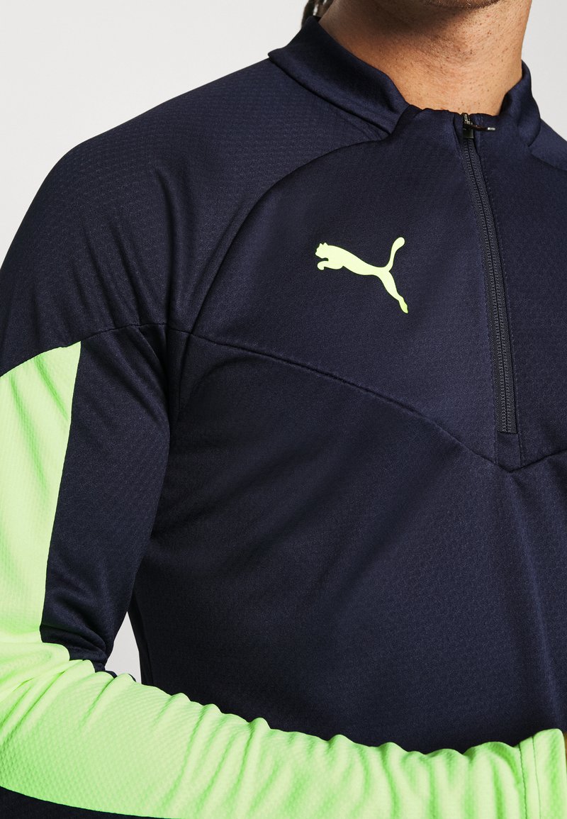 Puma INDIVIDUALFINAL 1/4 ZIP - Sweatshirt - parisian night/fizzy light/dark  blue - Zalando.de