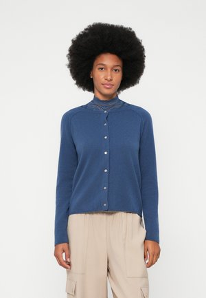 LAICA O NECK CARDIGAN - Cardigan - ensign blue