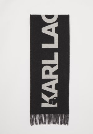 KARL LAGERFELD K/ESSENTIAL SCARF - Scarf - black/white