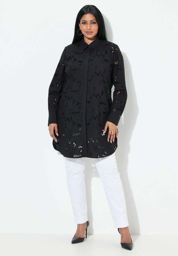 BRODERIE ANGLAISE LONG SLEEVE - Blusenkleid