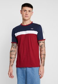 Fila ANASTAS TEE - T-shirt imprimé - red