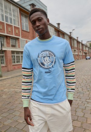 MANCHESTER CITY FTBLCULTURE TEE - Fanartikel - team light blue