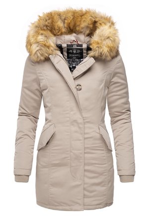 Vinterfrakke - mottled beige
