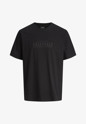 Jack & Jones, CATSKILLS MINIMAL TEE CREW NECK - T-shirts basic - black