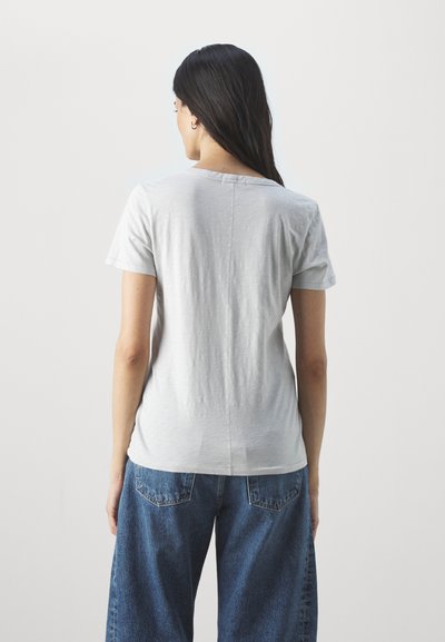 rag & bone THE SLUB VEE - Lihtne T-särk - grey