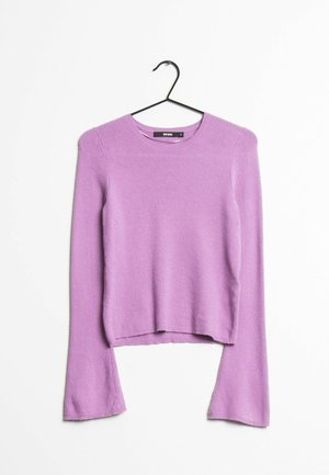 Stickad tröja - purple