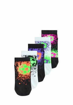 RICH 5 PACK - Zoknik - black white bright football splat