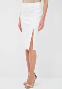 adL ZIPPER DETAILED - Kokerrok - beige