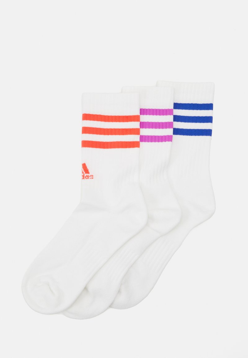 adidas Performance UNISEX 3 PACK - Sports socks - white/semi lucid blue/purple burst/bright red