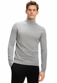 FALKE BASIC ROLL NECK - Maglione - light grey