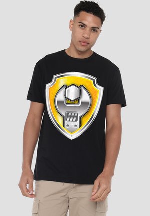 PAW PATROL RUBBLE BADGE - Print T-shirt - black