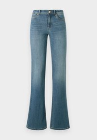ONLWAUW MID WAIST FLARED - Široké džíny - medium blue denim