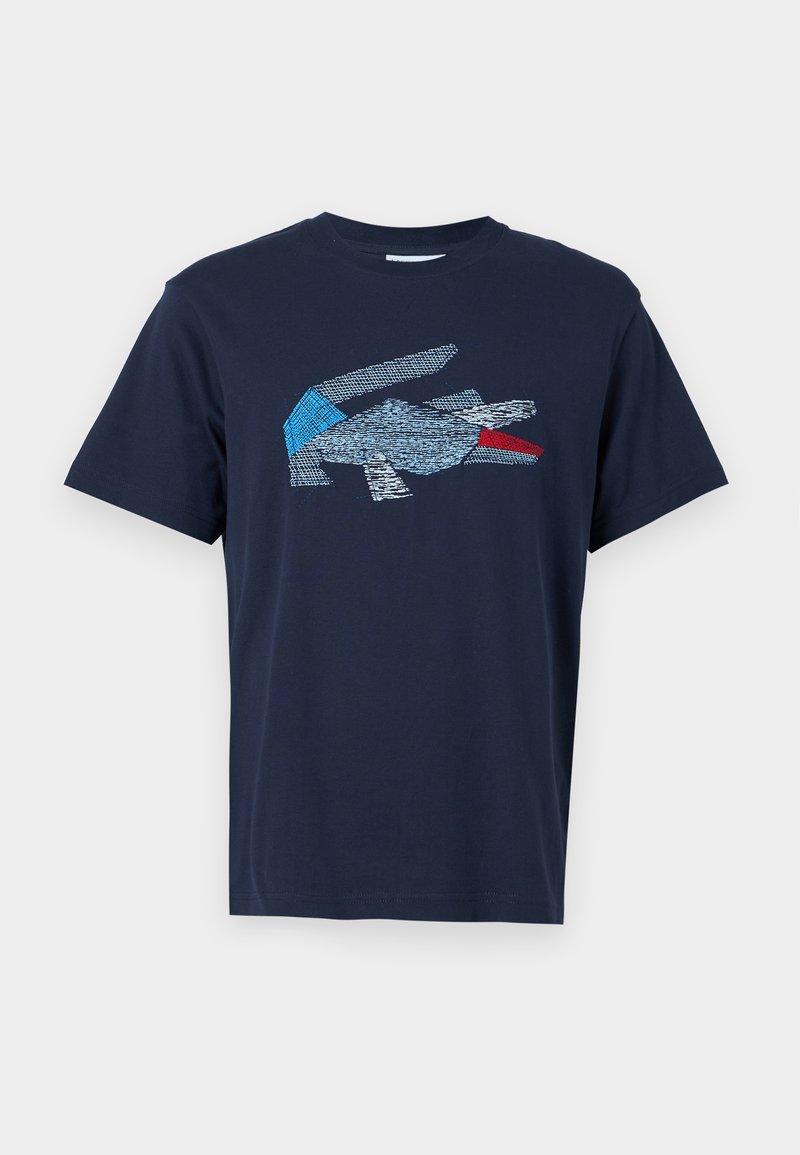 Lacoste T-shirt print donkerblauw