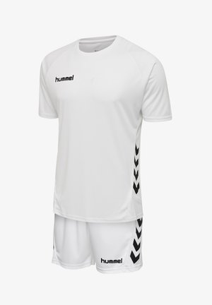 2 PIECE SET - Korte sportsbukser - white