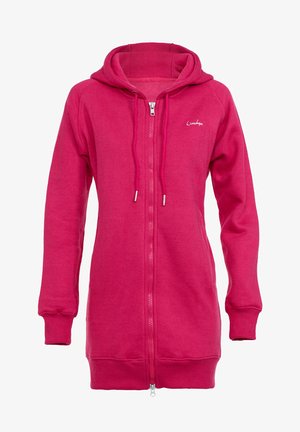 Zip-up sweatshirt - deep pink