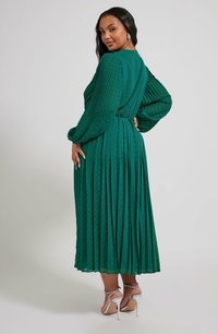 Yours Clothing PLEATED DOBBY  - Freizeitkleid - green