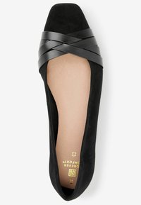 Next FOREVER COMFORTÂ® LEATHER SQUARE TOE BALLERINA SHOES - Balerinke - black