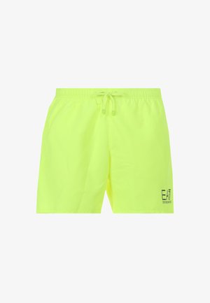 EA7 Emporio Armani CON LOGO FLUO - Shorts da mare - neon yellow