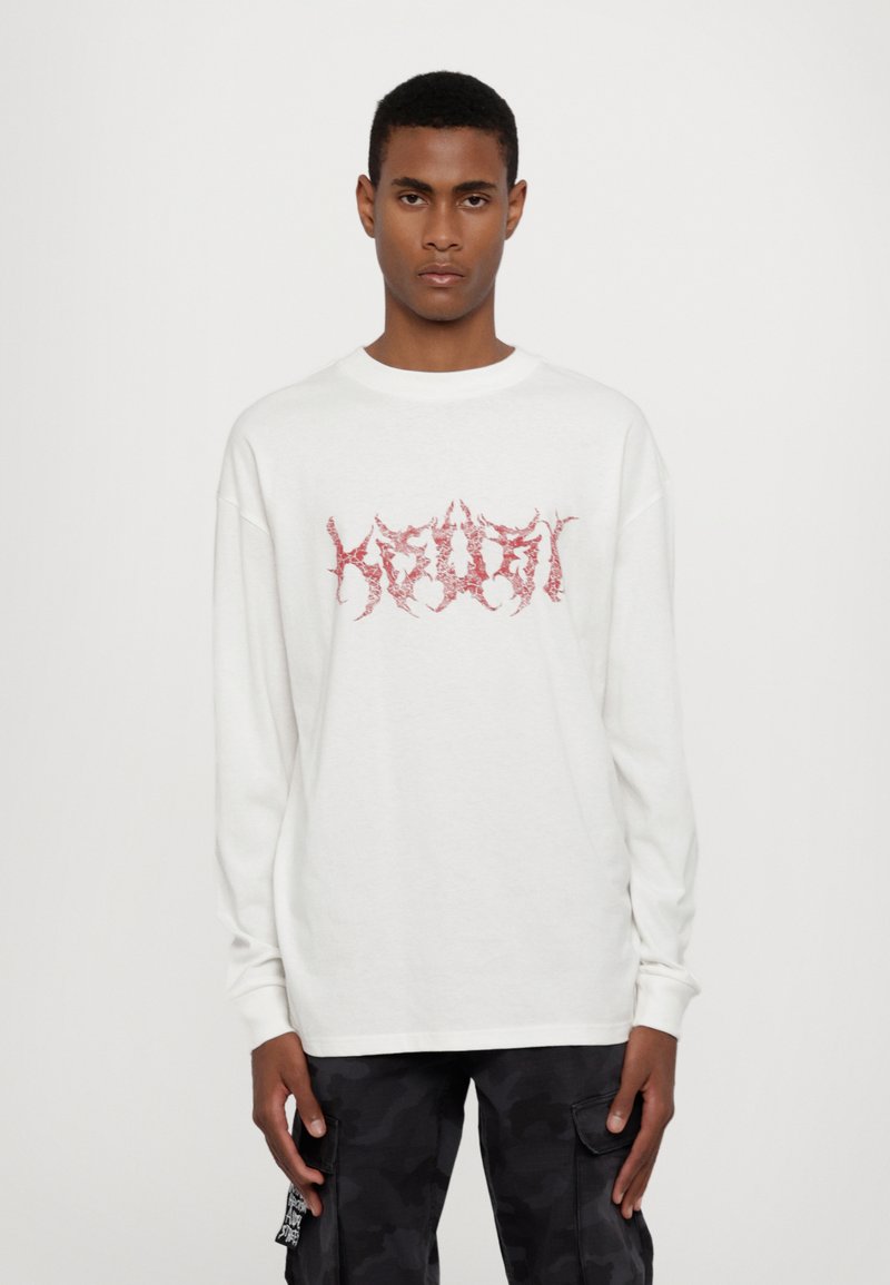 Ksubi SABBATH  BIGGIE TEE VINTAGE  - Topper langermet - white