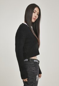 Urban Classics LADIES SHORT CARDIGAN - Adīta jaka - black