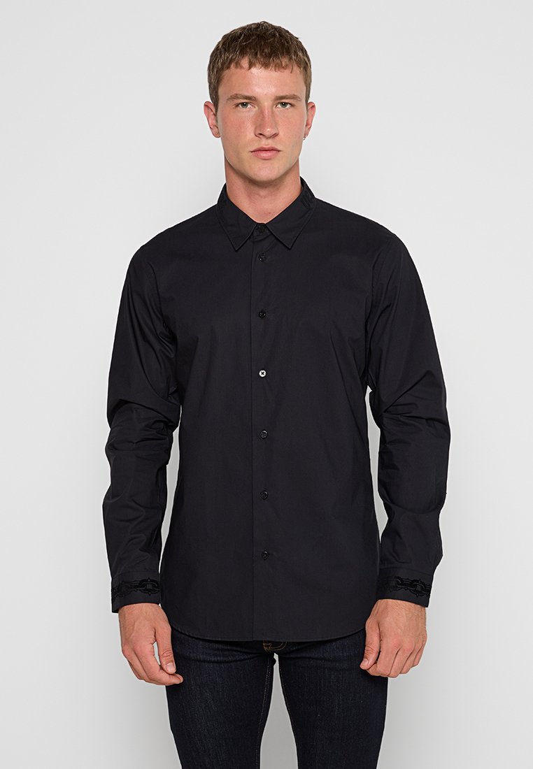 Versace Jeans Couture Overhemd antraciet gemêleerd Versace Jeans Couture Overhemd antraciet gemêleerd