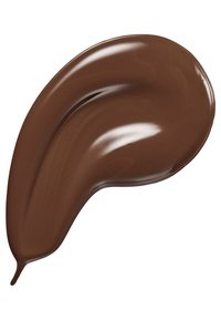 Crème ou liquide brun avec une texture lisse et brillante, en forme de goutte, présentant une profondeur de couleur riche et une finition uniforme.