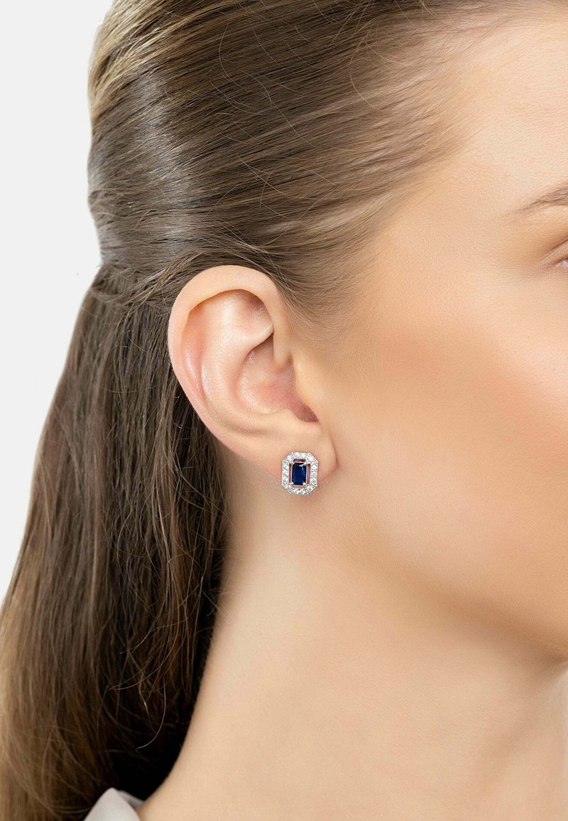 Latelita WHISTLEDOWN GEMSTONE STUD EARRINGS SAPPHIRE SILVER - Fülbevalók - metal